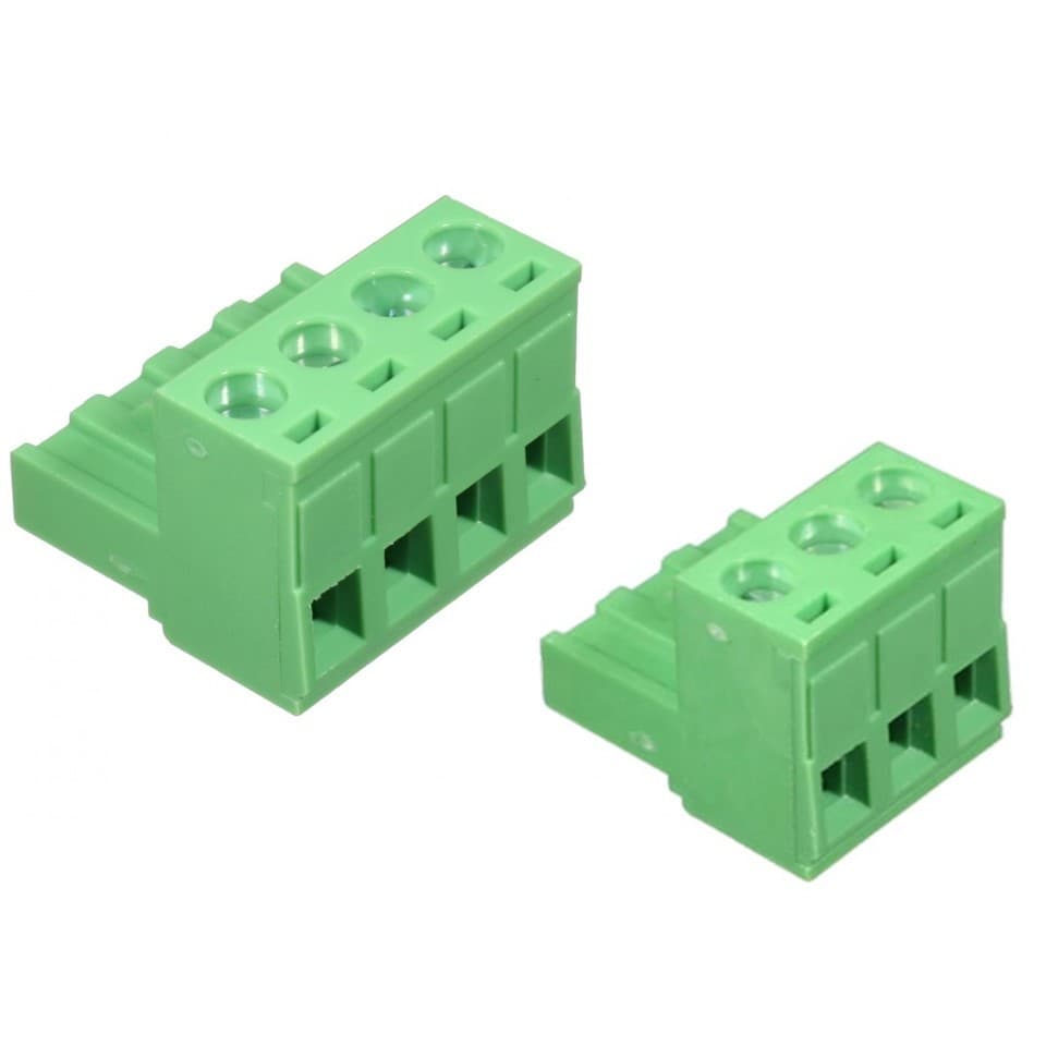 Conector ( Plug )Para Modulo Taramps 4 Vias Saida Som 3 Vias Alimentação