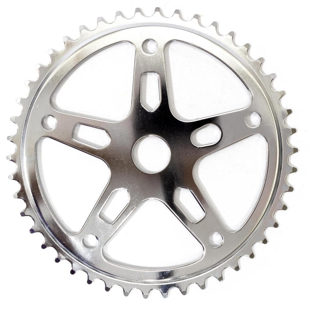 RODA DENTADA AÇO 40D 5 BRAÇOS CRM C/FURO