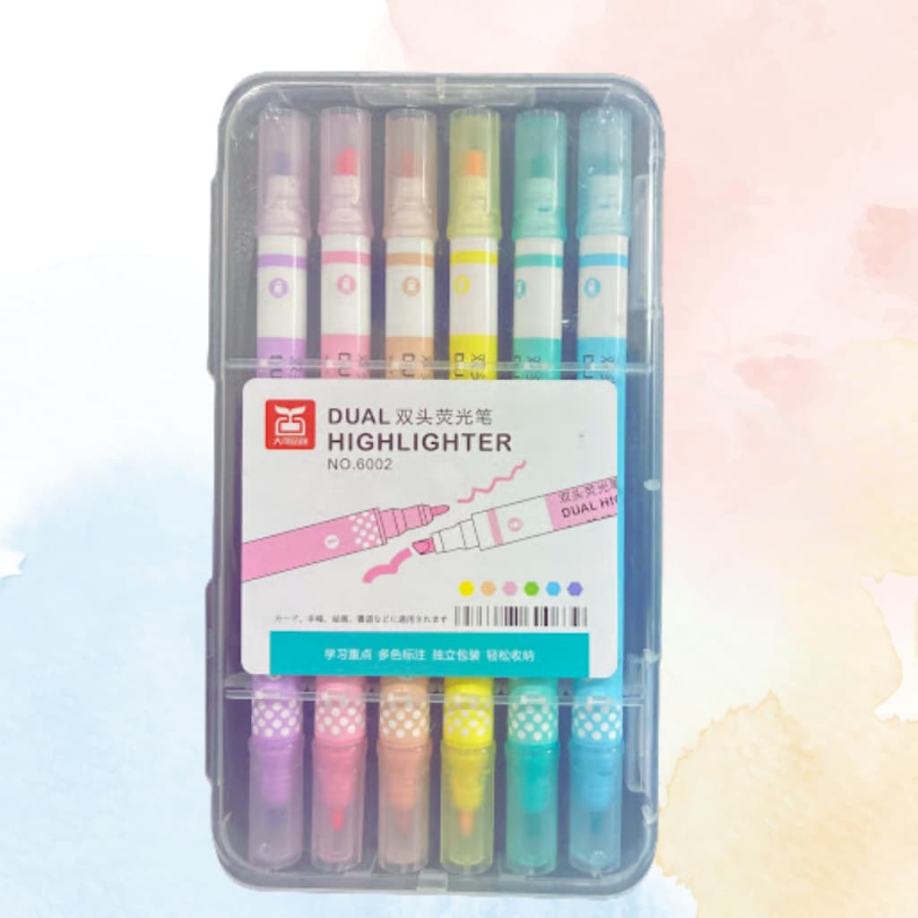 Kit C/6 Canetas Gel Highlighter Cores