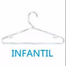Kit 12 Cabides Infantil Em Acrilico Reforçado
