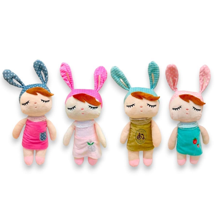 Boneca Angela Coelho Brinquedo de Pelúcia Doll Coleção Bebê