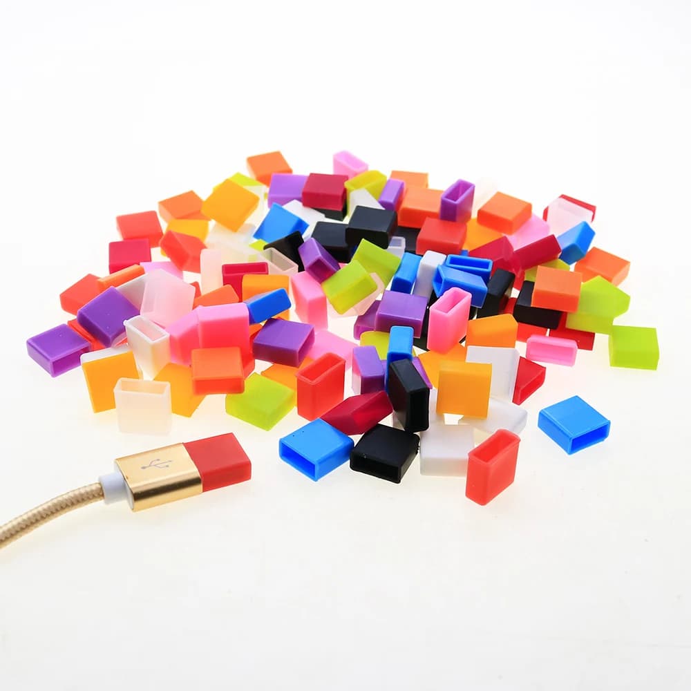 Protetor de Silicone p ponta USB, Anti-poeira,Tampa protetora ATENÇÃO:O anúncio refere apenas 1 unidade na cor escolhida
