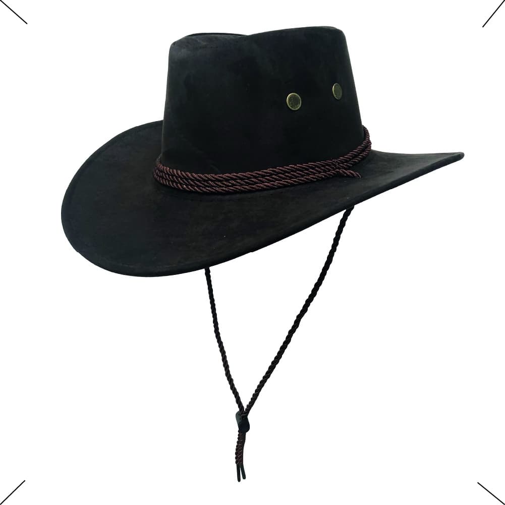 Chapéu de Camurça Cowboy Barretos Country Boiadeiro Vaqueiro Unissex Rodeio Americano