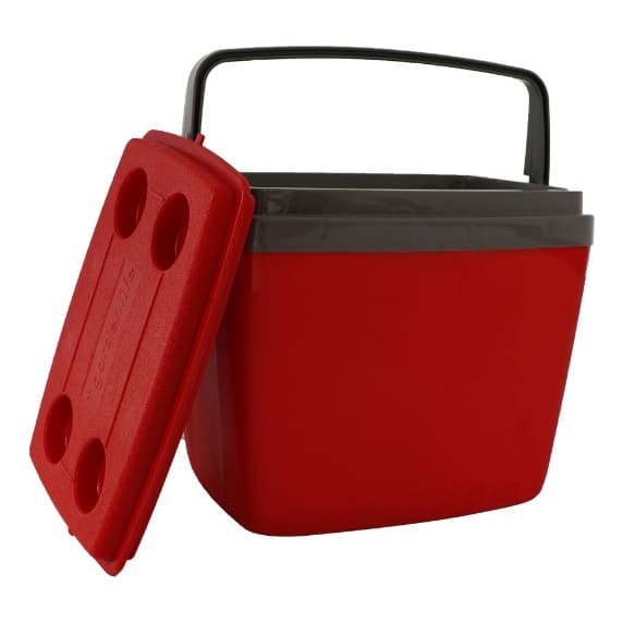 Caixa Térmica 34 Litros Cooler Com Alça e Porta Copos Oferta