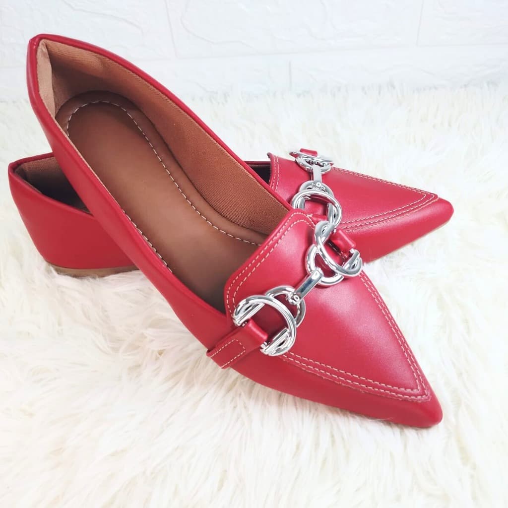 Sapatilha Bico Feminina Fino Casual Confortável Sapato feminino bico fino