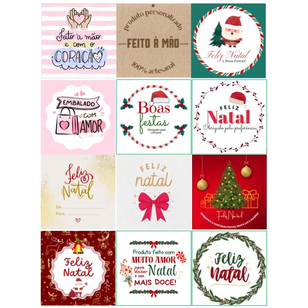 Tag Personagens Diversos 5x5 cm Papel Fotografico150g Kit com 100 un - Divrsos Modelos a sua Escolha