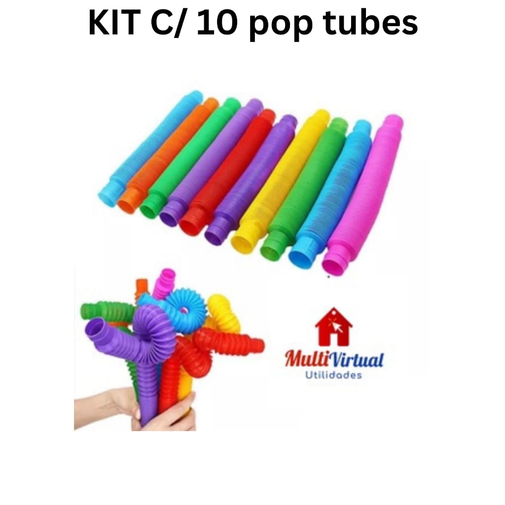 Pop Tube Fidget Toy Canos brinquedo Anti-stress ENVIO IMEDIATO