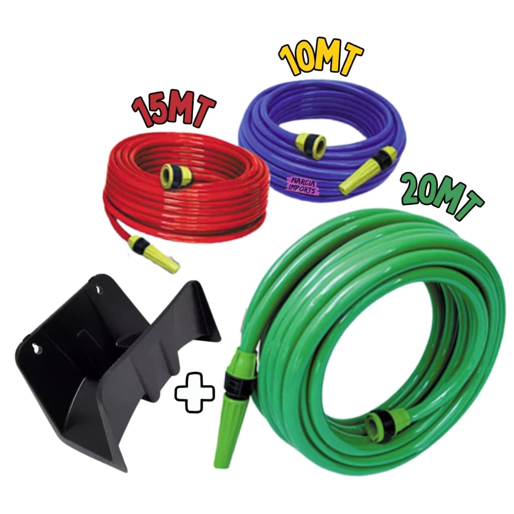 Mangueira  Resistente Silicone DuoColor 10m 15m 20metros Monterey + Suporte de Mangueira Excelente Envio em ate 24h