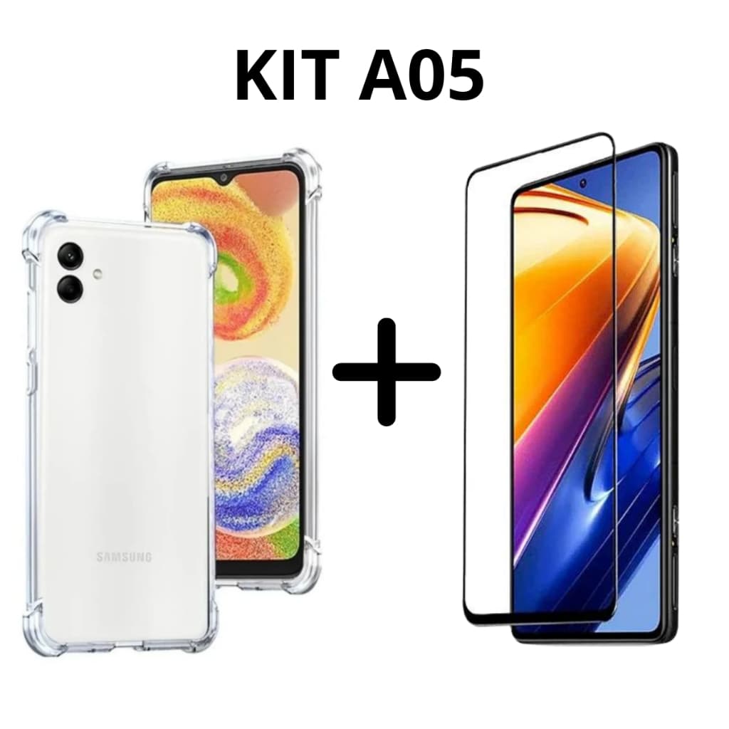 Capa Anti Shock Galaxy A05 + Pelicula 3D Super Proteção