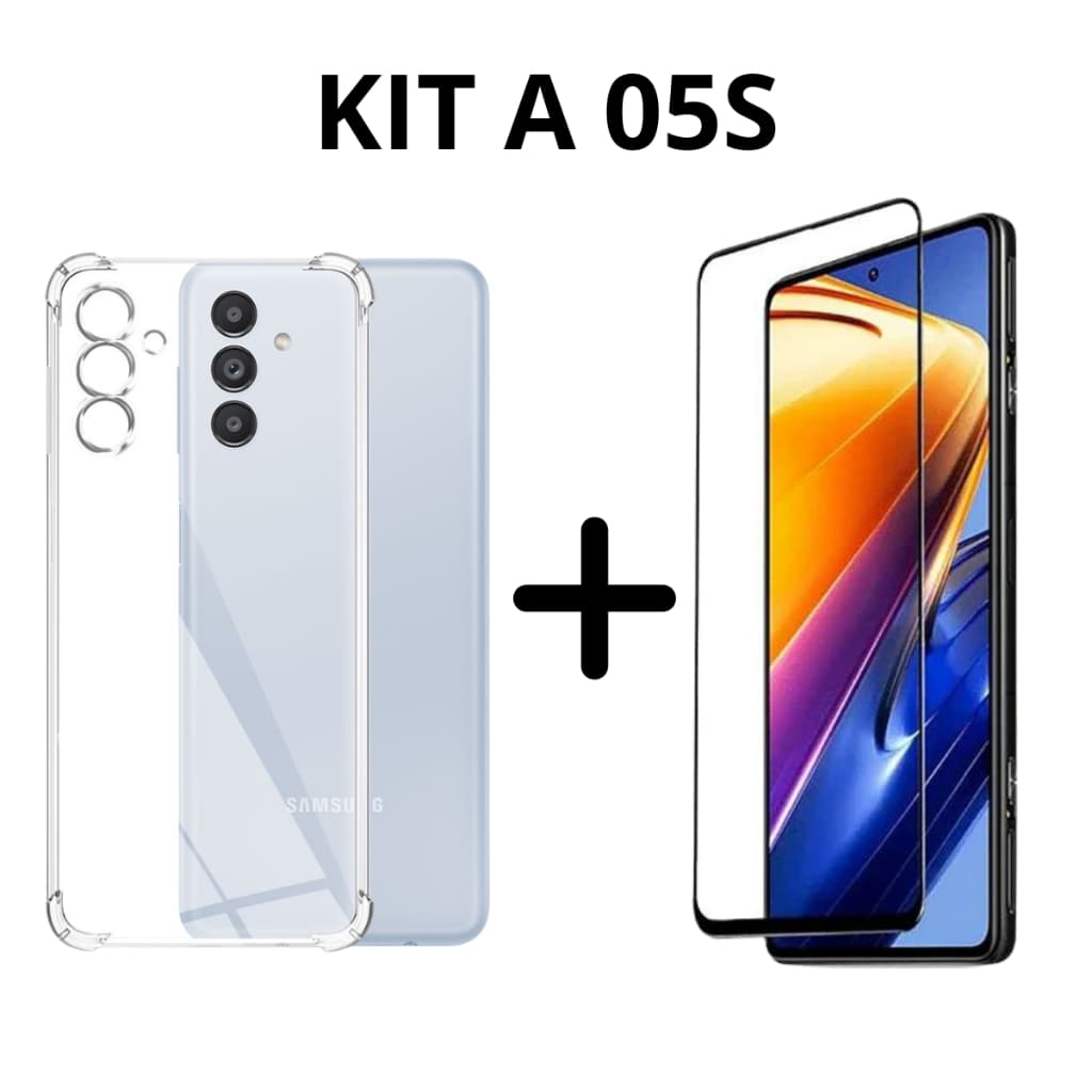 Capa Anti Shock Galaxy A05s + pelicula 3D Super Proteção