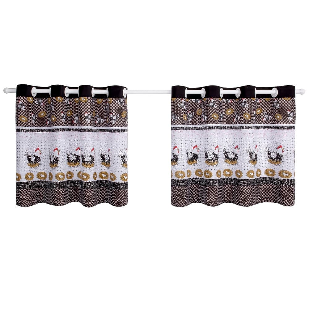 Cortina de Cozinha para Pia/Janela 2,80m x 0,80m com Ilhós – Decoração | Tecido Resistente