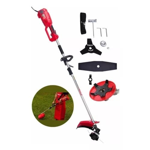 Roçadeira Aparador De Grama Branco Br1300 C + Lamina + Disco