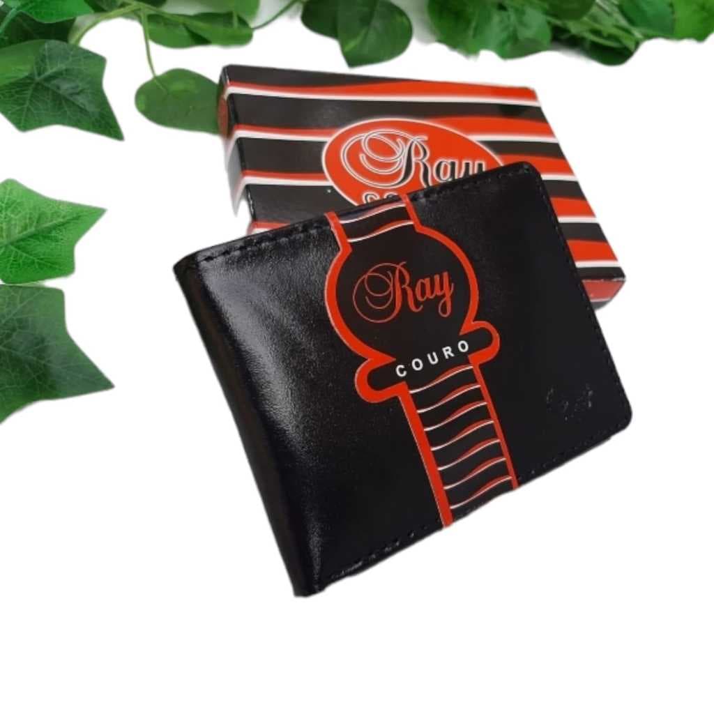 Carteira Masculina de Couro - Porta Cartão interno - Carteira Masculino - Porta Documentos - Carteira de couro masculina e porta moedas em zíper.