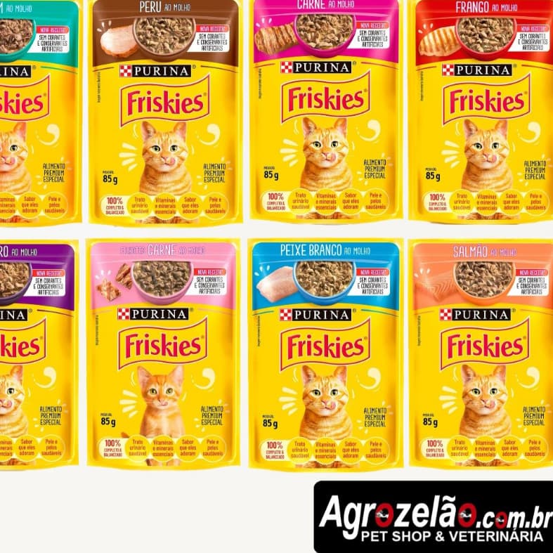 Sache Friskies 85g - Kit com 15, 30 e 45 Unidades