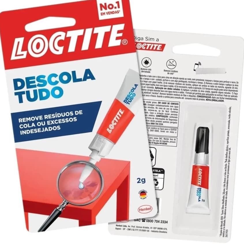 Descola Tudo Removedor De Cola 2g Loctite Tira Super Bonder
