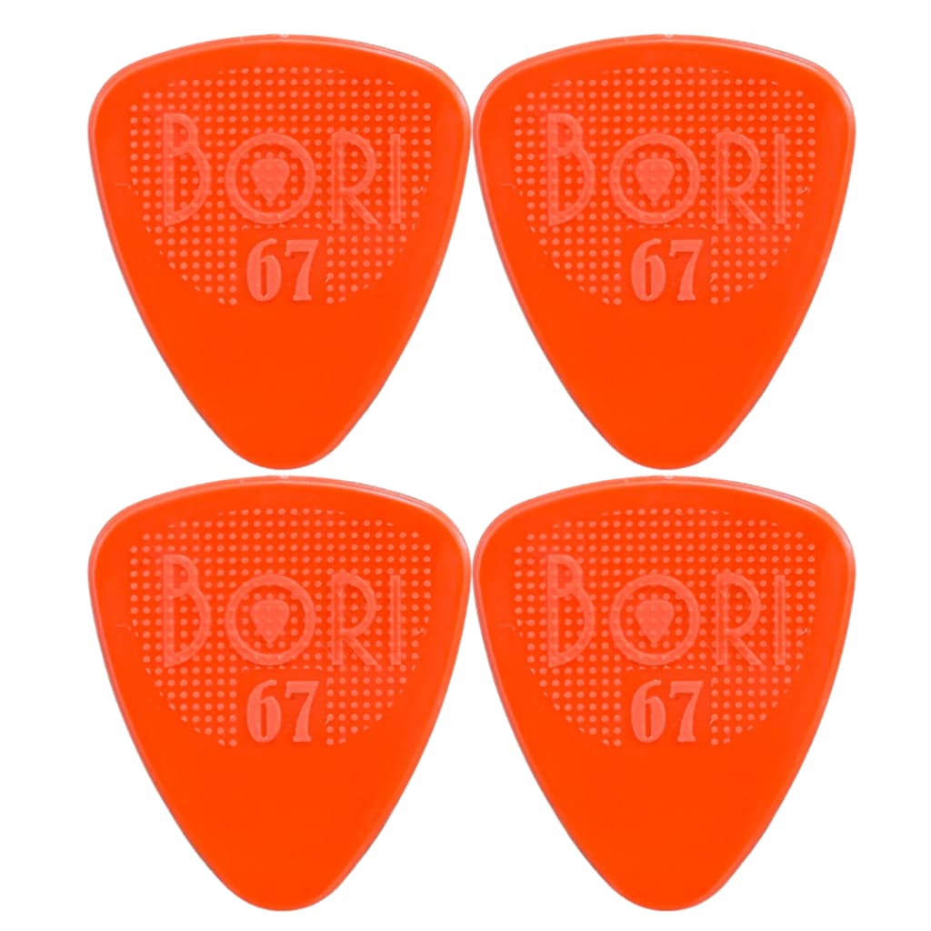 Kit 4 Palhetas Bori STD Nylon 0.67mm p/ Guitarra Violão