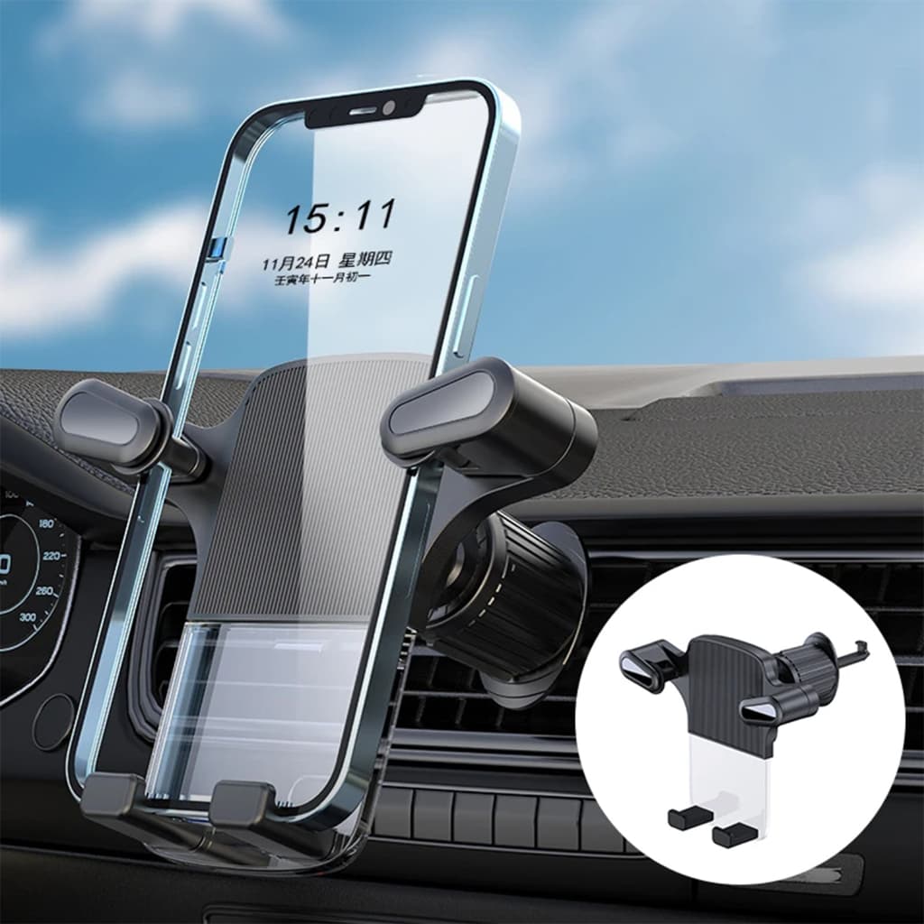 Suporte Veicular Carro Para Celular 360°Com Gancho Para Ventilação Ar