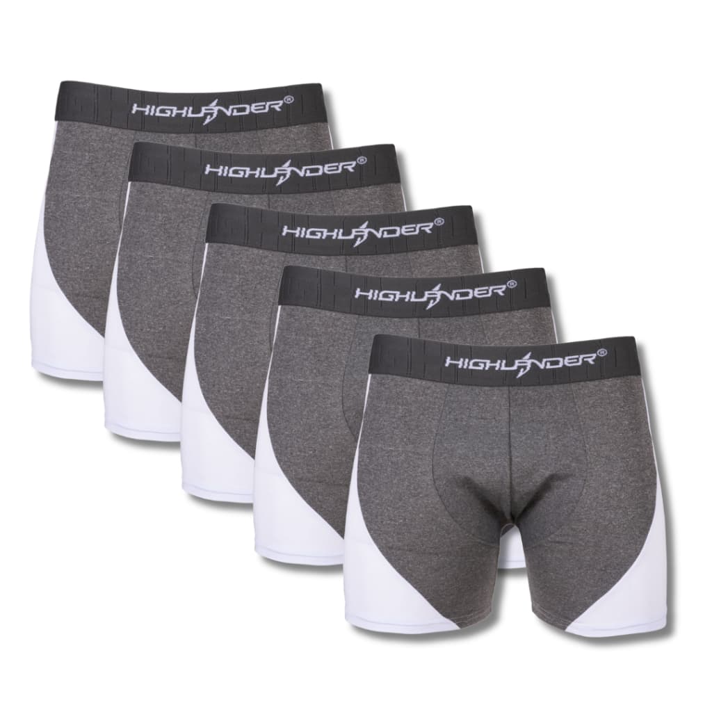 Cuecas Boxer Box Kit Com 5 Unidade Cor Branco Romantic - Moda Íntima Masculina