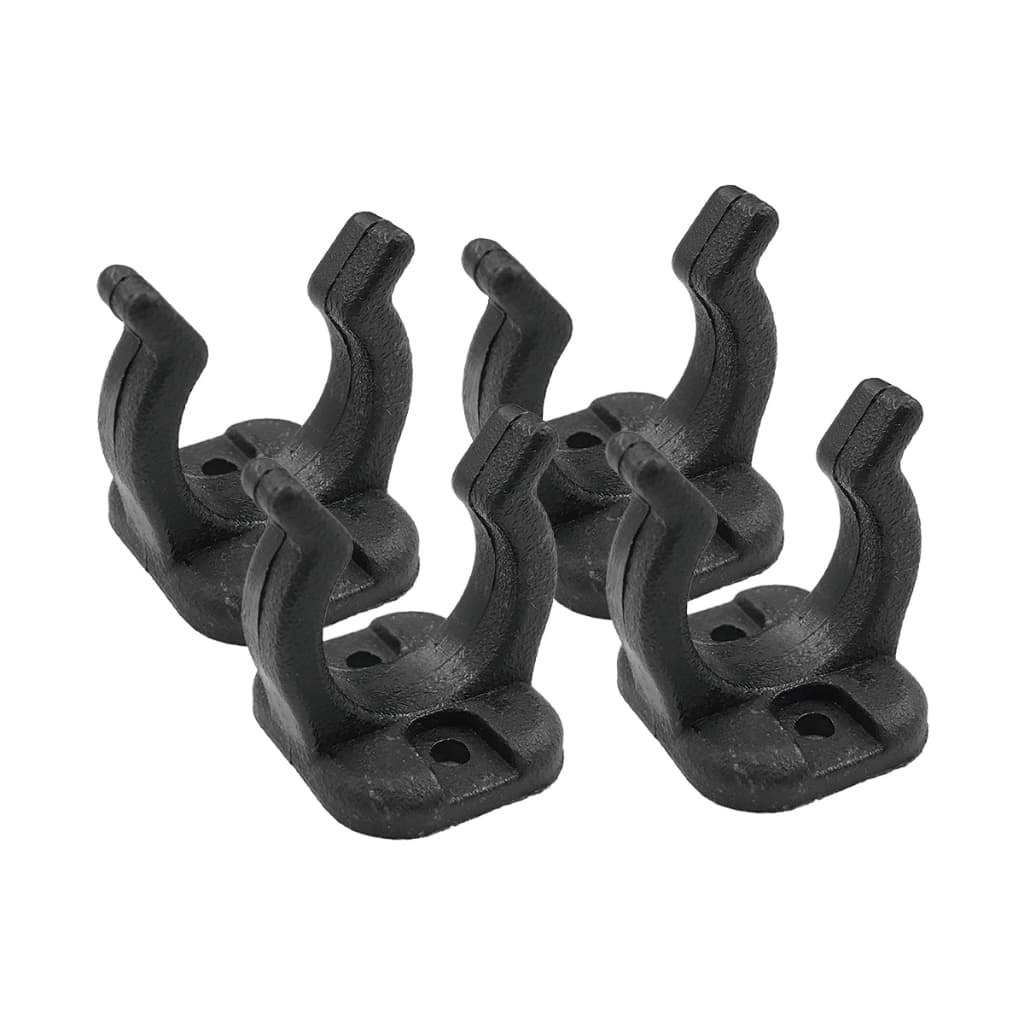 Kit 4 Suportes Para Tubo 19MM em Plástico Preto