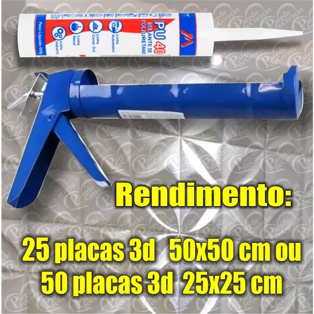 kit Aplicador + 01 cola PU - ideal para placas 3d
