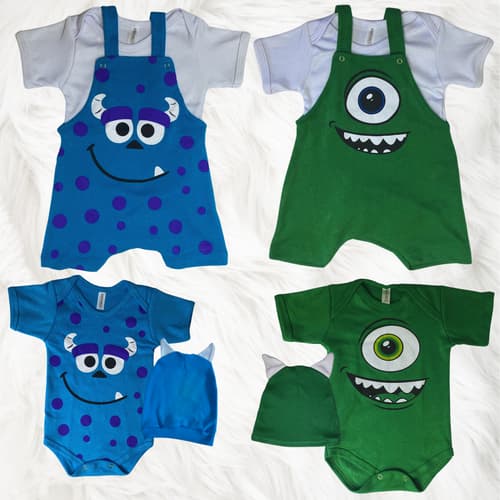 Body Bebê/Jardineira Mesversário Kit