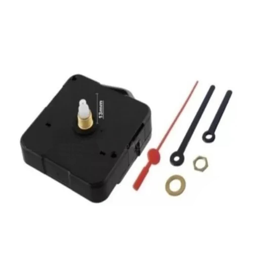 Maquina Relógio Parede Eixo Curto 13mm Silencioso Maquina de movimento continuo