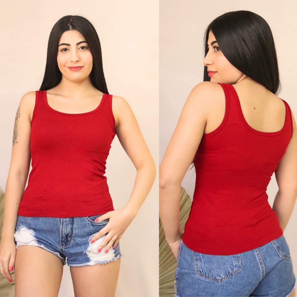 Regata blusinha alça larga grossa blusa regatinha viscolycra roupa feminina P M G GG promoção