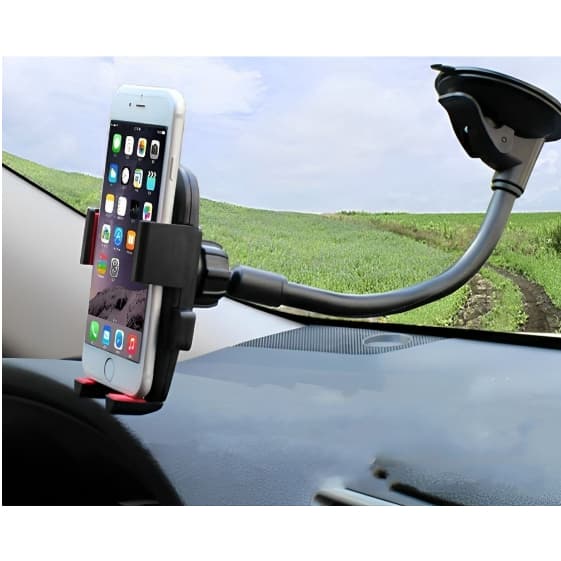 Suporte Veicular Carro Para Celular 360º Fixação Ventosa Haste Firme Ajustável EC9000