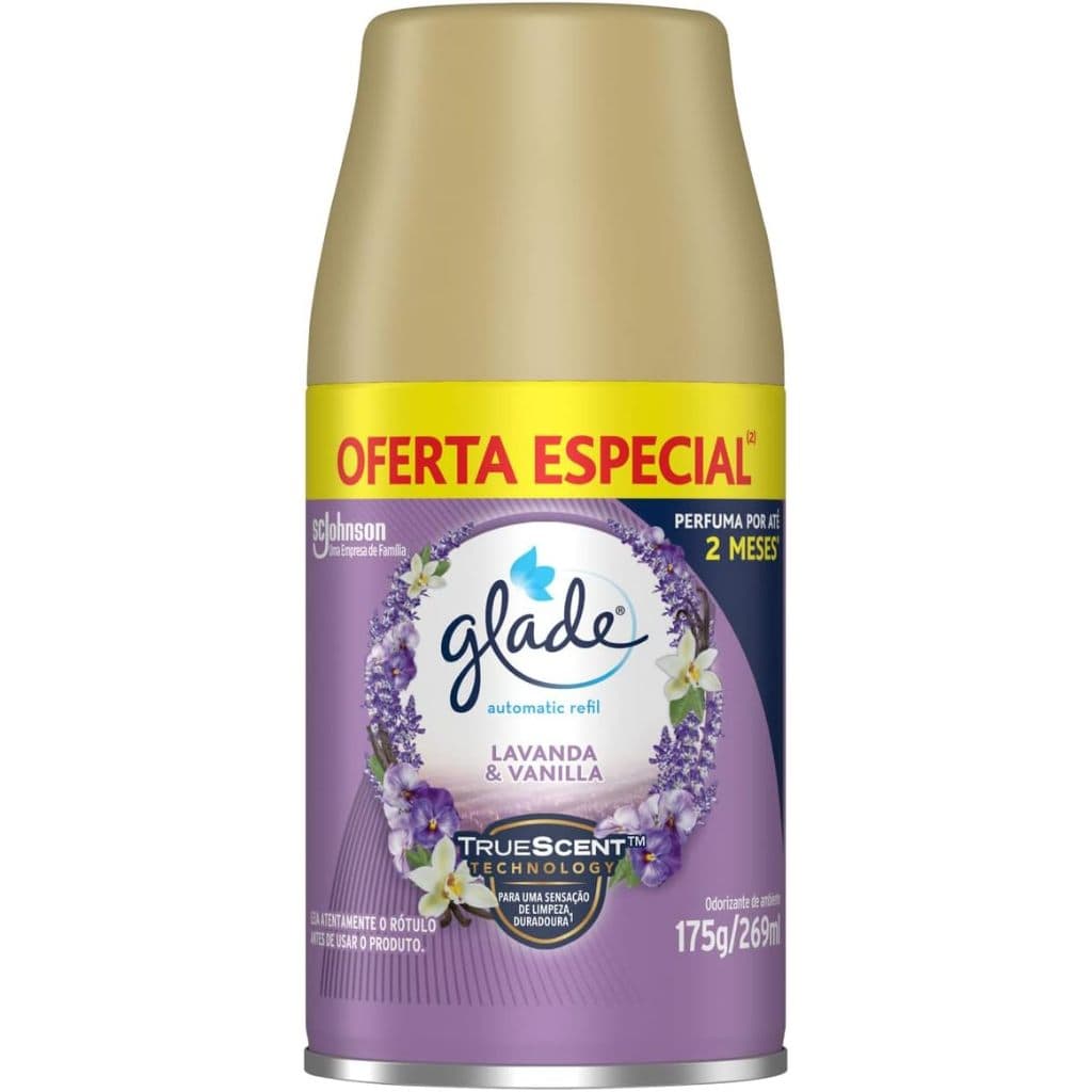 Glade Odorizante de Ambiente Automatic Refil Lavanda e Vanilla  269ml - Glade