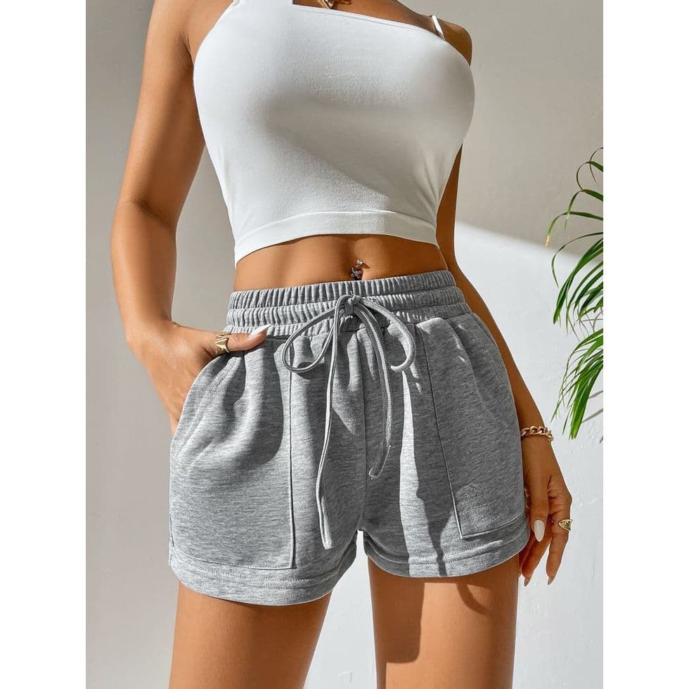 Short Feminino Moletom Super Confortável Bermuda Feminina Atacado Short Preto para Academia
