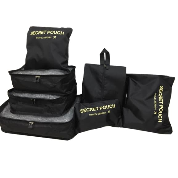KIT 7 bolsas organizadoras para mala roupas bagagem viagem