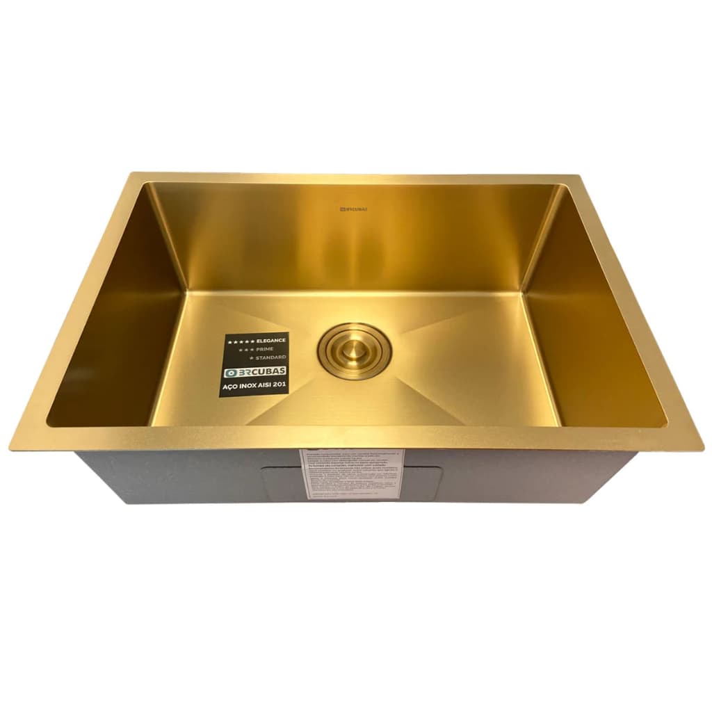 Cuba Gourmet Dourada Inox 201 65x45x20cm BR Cubas
