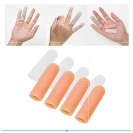10 pares de protetor de dedo de silicone