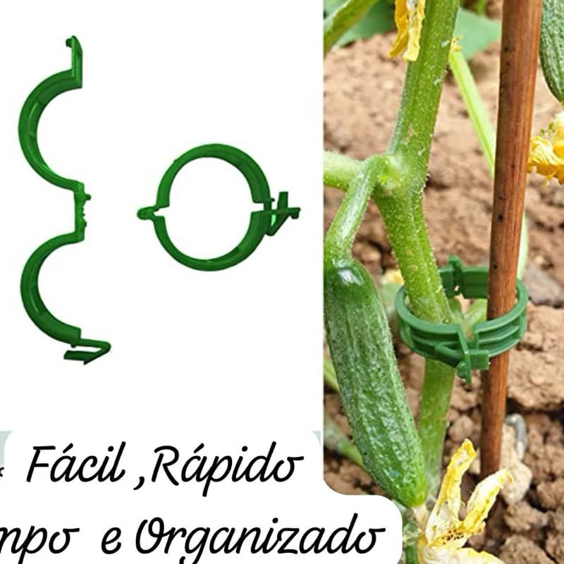 20 grampos plásticos ( clipe), presilhas, abracadeiras, para plantas , jardins, jardinagem, fixadores.