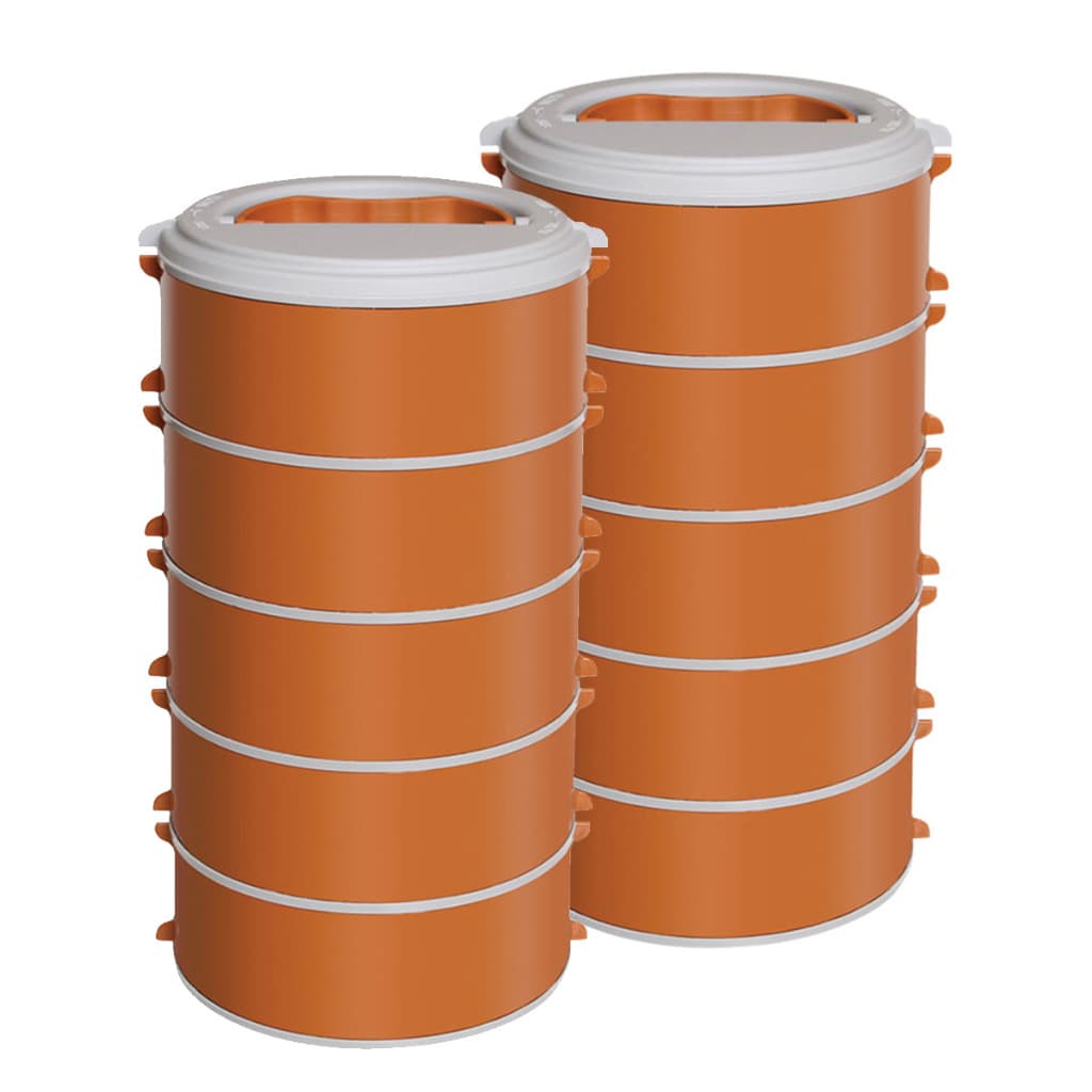 Kit 2 Marmitas Térmicas Vianda 1,8l 5 Peças Cada