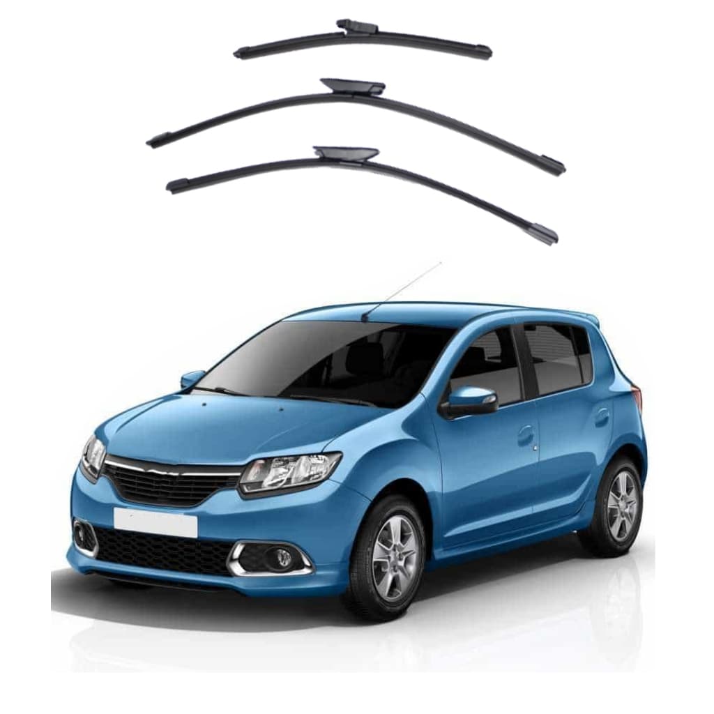 Kit Palheta Limpador Parabrisa Proteção Chuva Renault Sandero 2015 à 2024