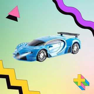 Carro de Controle Remoto Azul Infantil