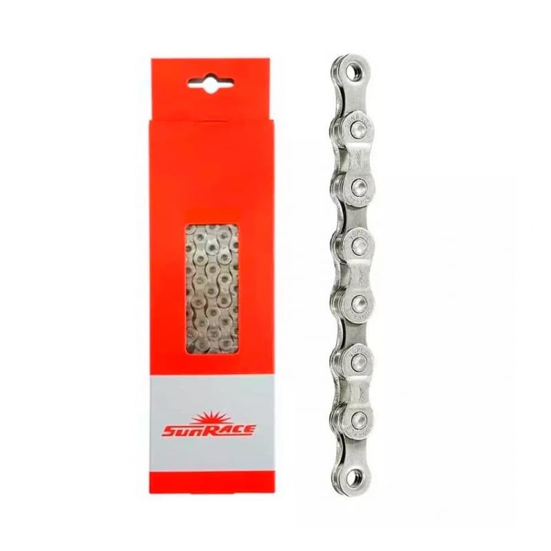 Corrente Sunrace 10v Bike 116 Elos Mtb Speed Cn10a Cromada