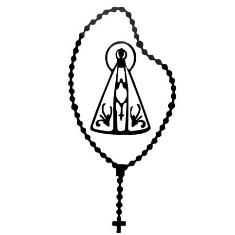 Adesivo Nossa Senhora 10x7cm