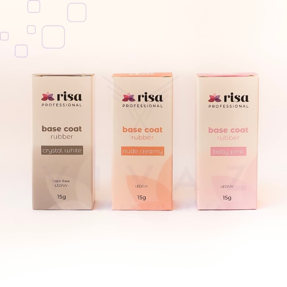 Base Rubber Risa com cor capa base diversas cores 15g