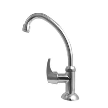 TORNEIRA DE COZINHA ACQUAFAM BANCADA BRANCA E CROMADA - 4246 - FAME