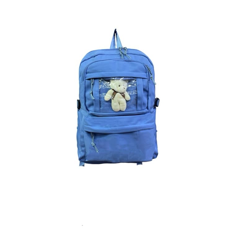 Mochila Feminina de Alumínio Com Textura Bordada Delicada