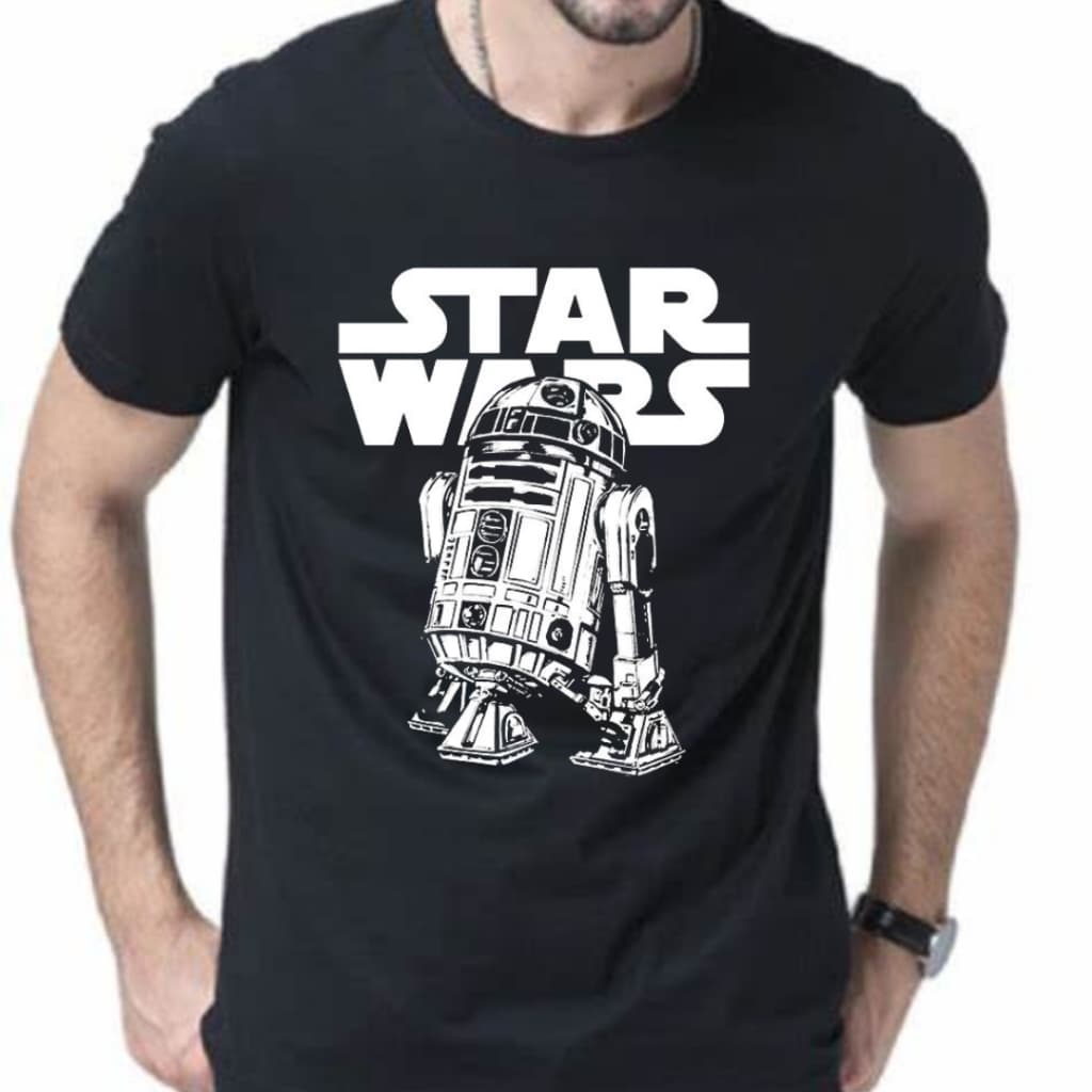 Linda Camiseta Star Wars T-shirt Dark Vader Blusa Adulto e infantil unissex Filme 100% algodão Envio imediato