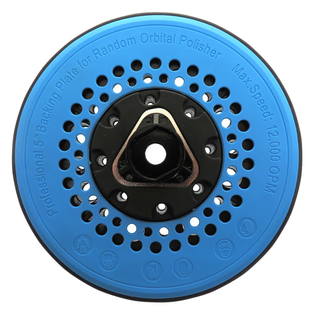 Prato para Politriz Orbital Suporte Ventilado para Polimento Pintura Automotiva 5'' Rosca 8mm Karbox