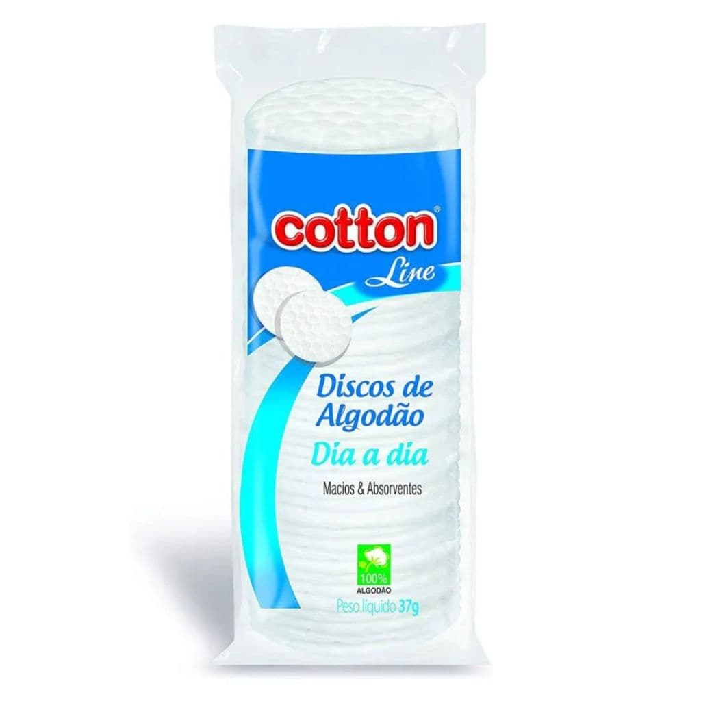 Discos de Algodão Multiuso para o Dia a Dia 37g COTTON LINE