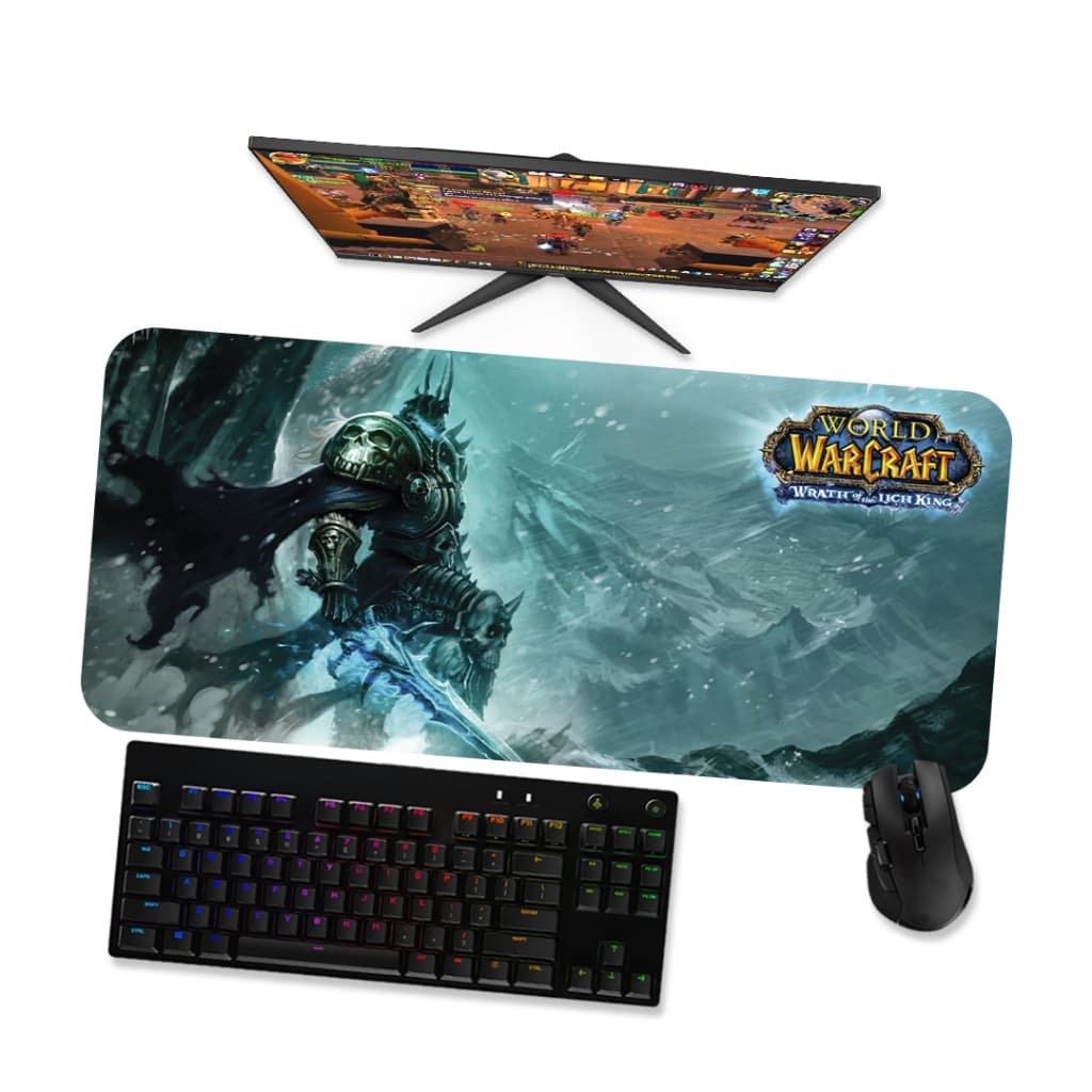 Mousepad WOW Lich King 1 Speed Costurado Mouse pad Gamer 90x40 70x30 80x40 60x40 45x40