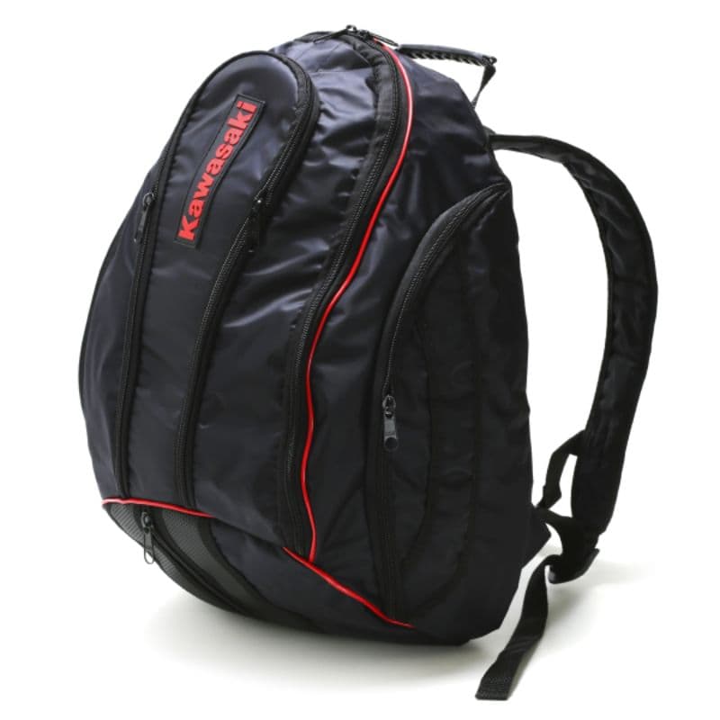 Mochila Masculino Feminina Kawasaki red Bull monster Yamaha Honda várias marcas Com Capa 100% Impermeavel