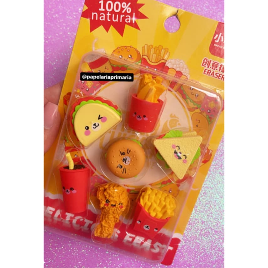 Kit de borracha escolar borracha fofa
