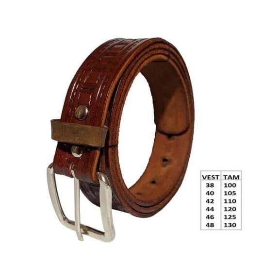 Cinto - Produzido em Couro 100% Legitimo  Masculino Em Couro Legitimo Desenhado sortido