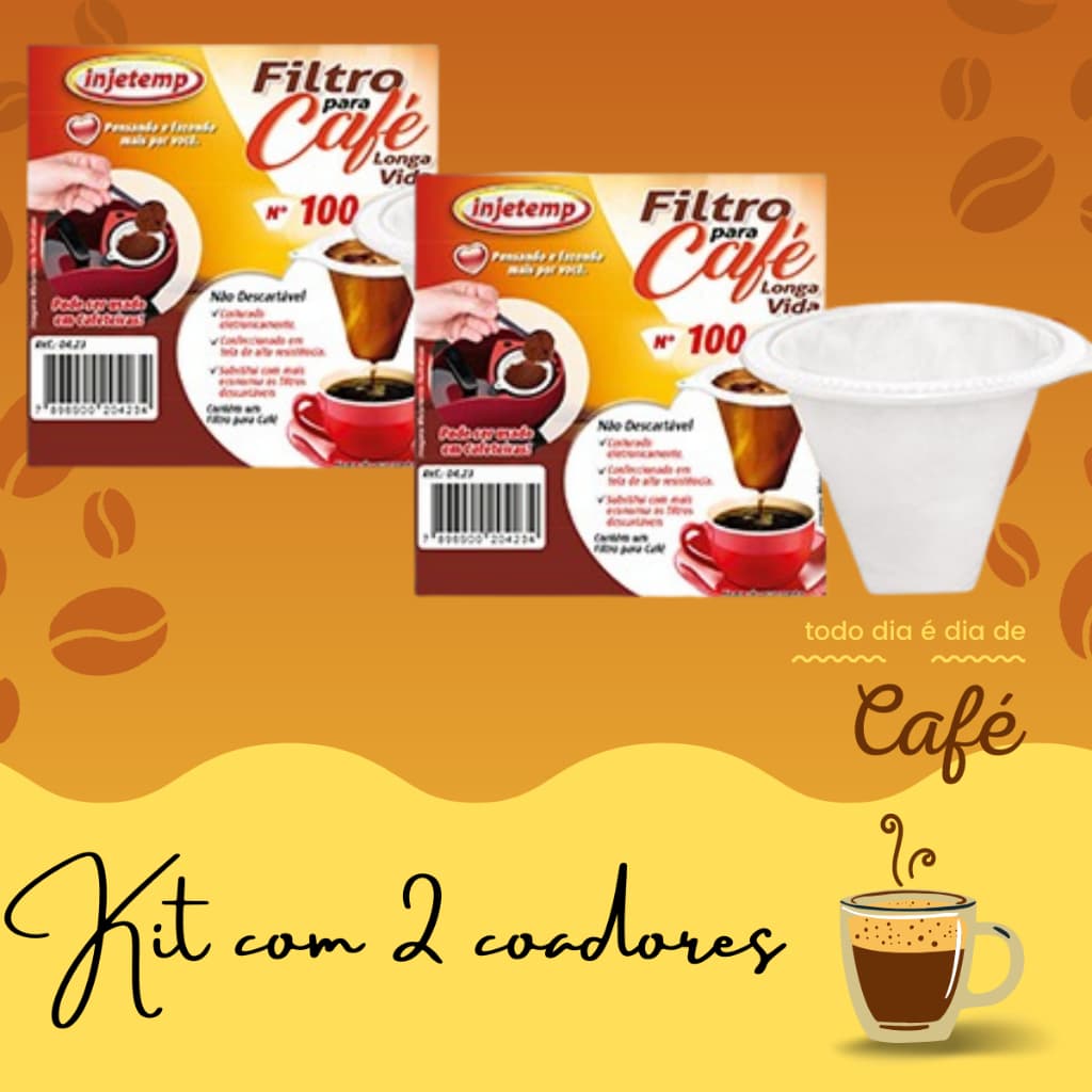 2 Unidades do Coador n. 100 refil ideal para suporte de café que vendemos na loja